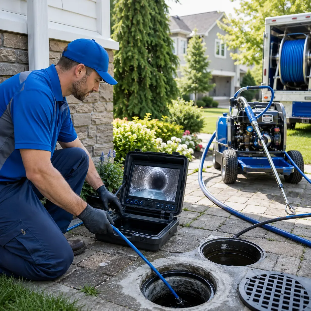 Outdoor drain cleaning professionals serving Bellville, OH
