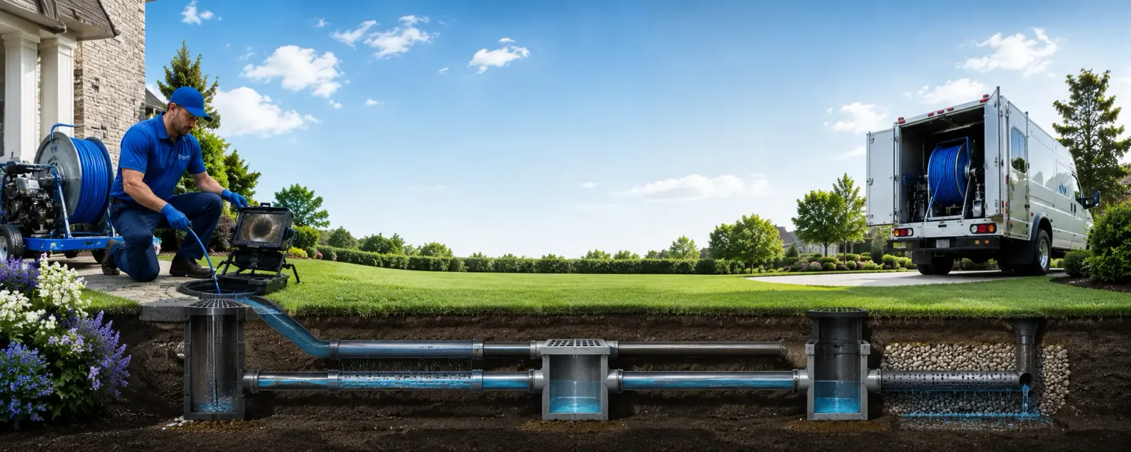 Outdoor drain cleaning information for Bellville, OH