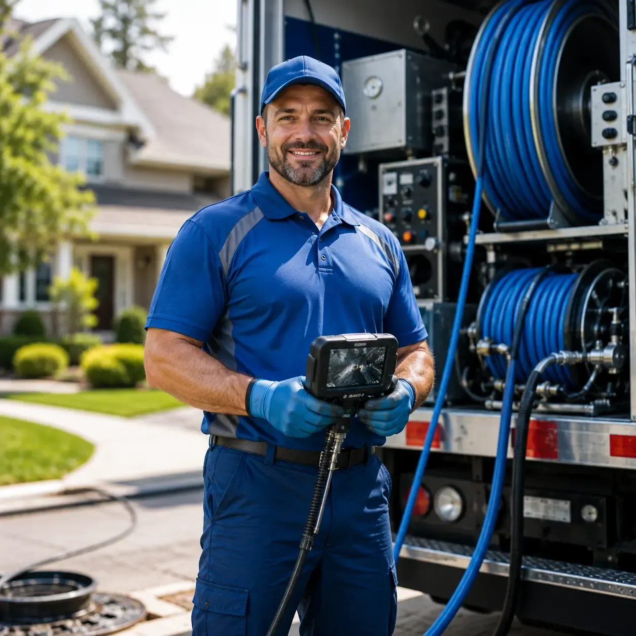 Local outdoor drain cleaning specialists in Bellville, OH